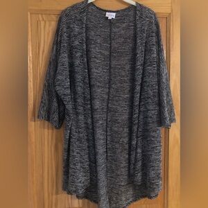 LulaRoe Lindsay Open Front Half Sleeve Cardigan Size M EUC